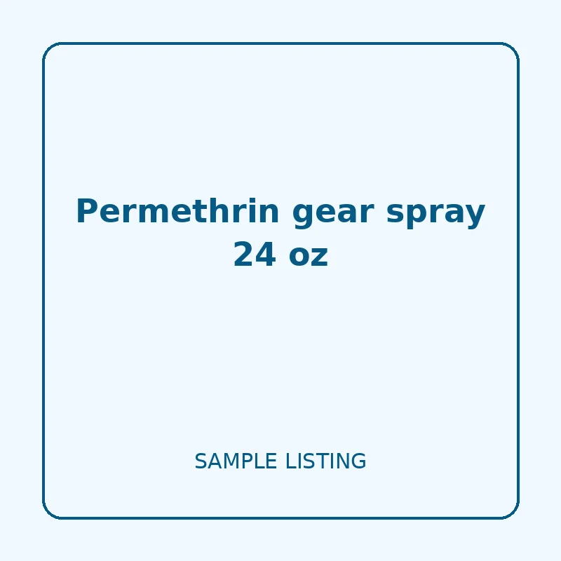 Permethrin gear spray 24 oz - Sample Protect